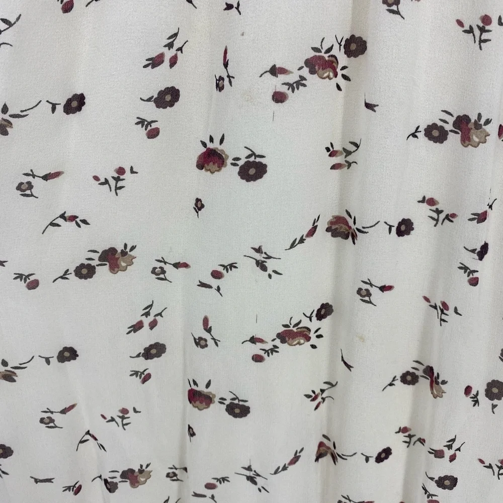 Ulla Johnson Embroidered Chiffon Silk Leena Floral Print Midi Dress - Picture 9 of 13